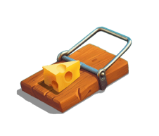 Ratoeira Clássica — armadilha no Ratinho da Sorte